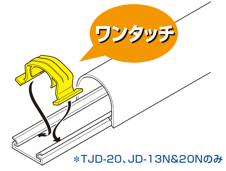 ねじ止め不要-因幡電工