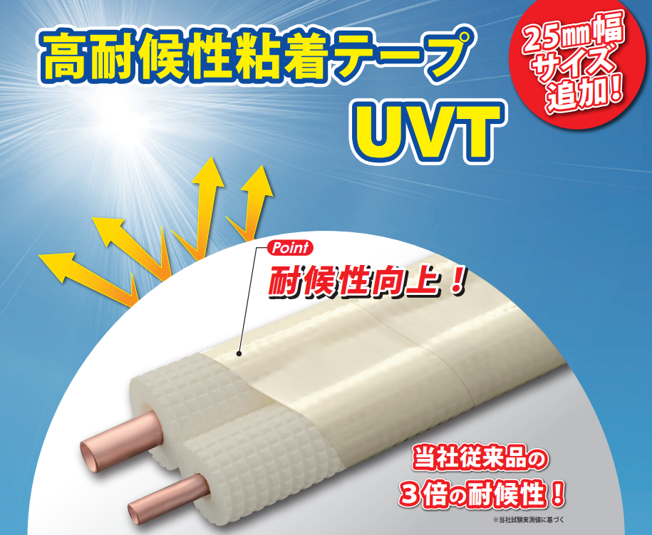 【UVT】高耐候性粘着テープー因幡電工