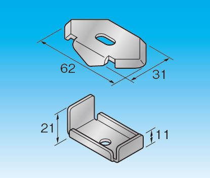 【RKT】RACCORD DE FIXATION POUR CONDUIT RD SUR ACIER H