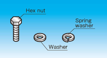 【RD-HB】ENSEMBLE DE BOULON DE FIXATION ET DE RONDELLES DE COUVERCLE POUR INSTALLATION VERTICALE