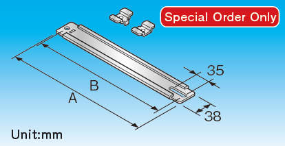 【RJB】PLAQUE DE BASE DE RACCORD POUR POST-TRAITEMENT (POUR RACCORDEMENT ENTRE CONDUIT PRINCIPAL ET PIÈCES D'ANGLE OU CONDUIT 03-05)