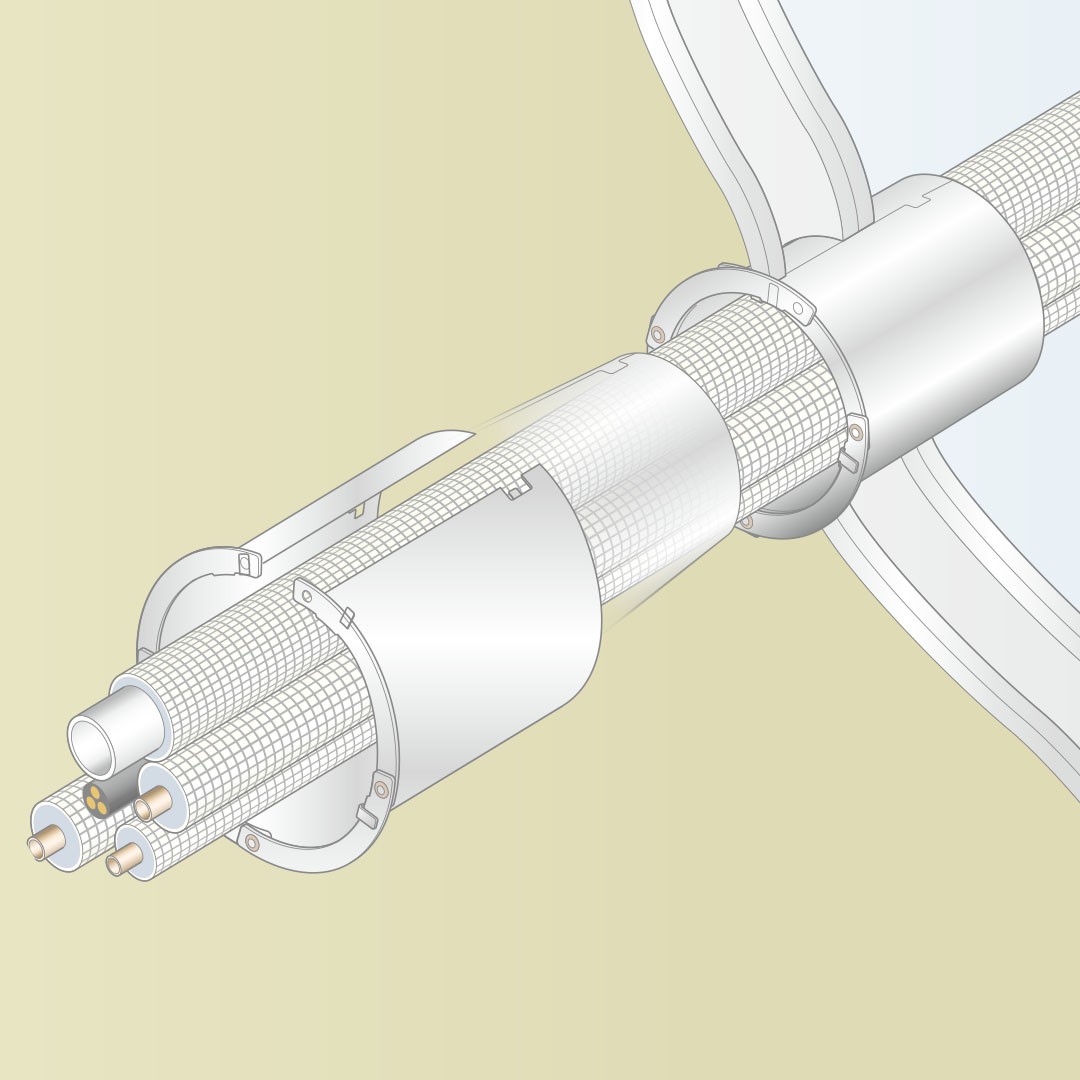 中空壁用鋼製スリーブ